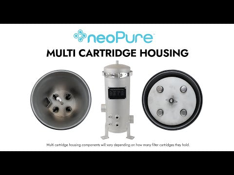 Neo-Pure BCM12 40" Multi-Cartridge Stainless Steel Housing