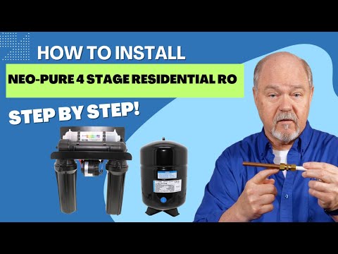Neo-Pure Residential 4 Stage Full Solution RO System 50 GPD with Alkaline Remineralizer, Permeate Pump