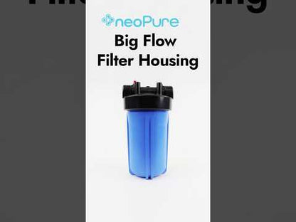 20" Neo-Pure Big Flow Filter Housing Blue Sump/Black Cap 3/4" without Pressure Relief