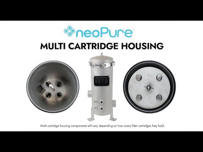 Neo-Pure 7 Round 30" Multi-Cartridge Stainless Steel Housing