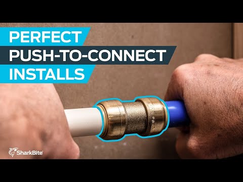 SharkBite® U246LF Lead-Free Brass Push-to-Connect 90-Degree Elbow - 3/8" x 3/8"
