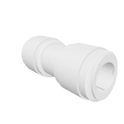 NeoFit - Acetal White Union Connector 1/2" tube x 5/16" tube