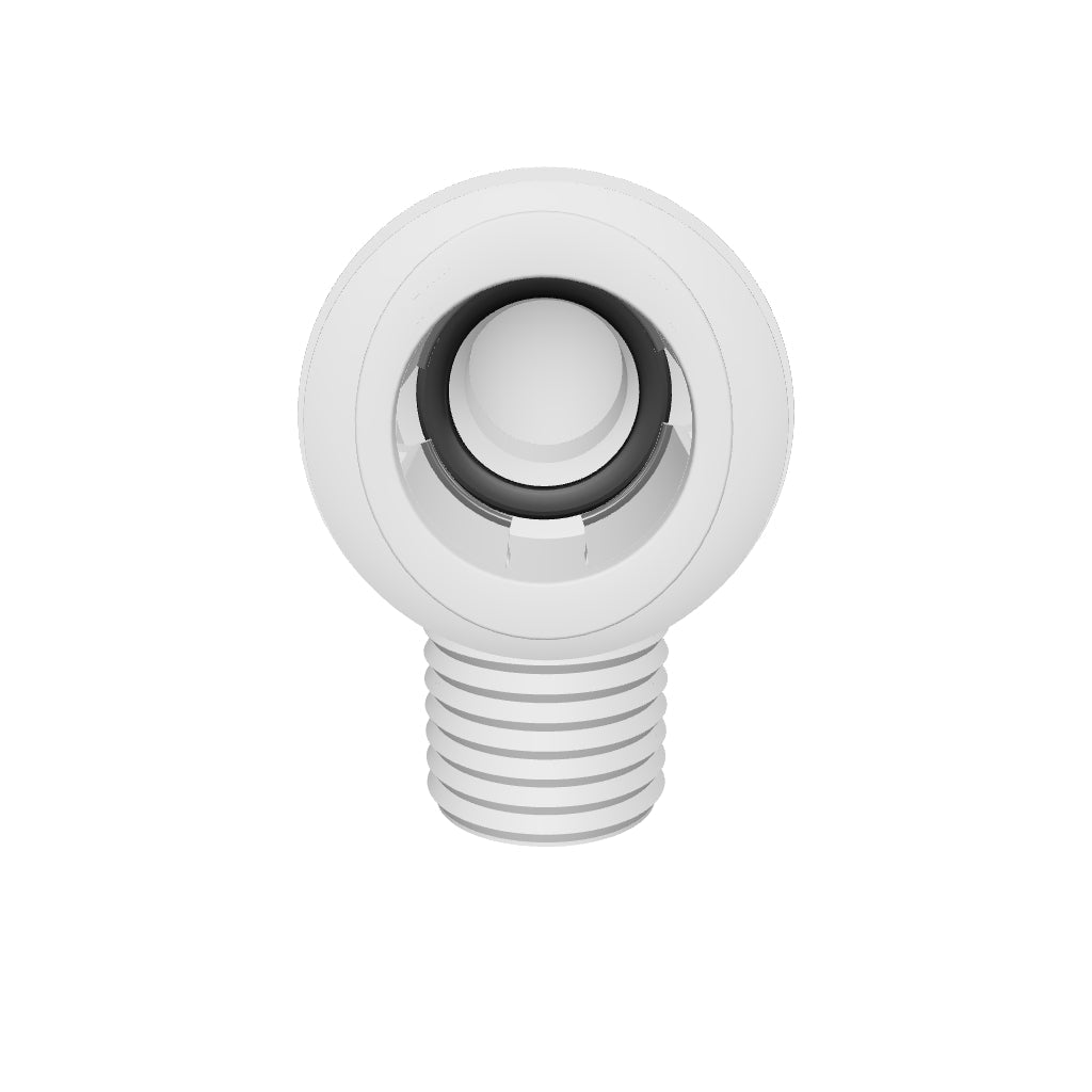 NeoFit - Acetal Natural White Male Elbow 1/4"tube x 1/8"NPTF