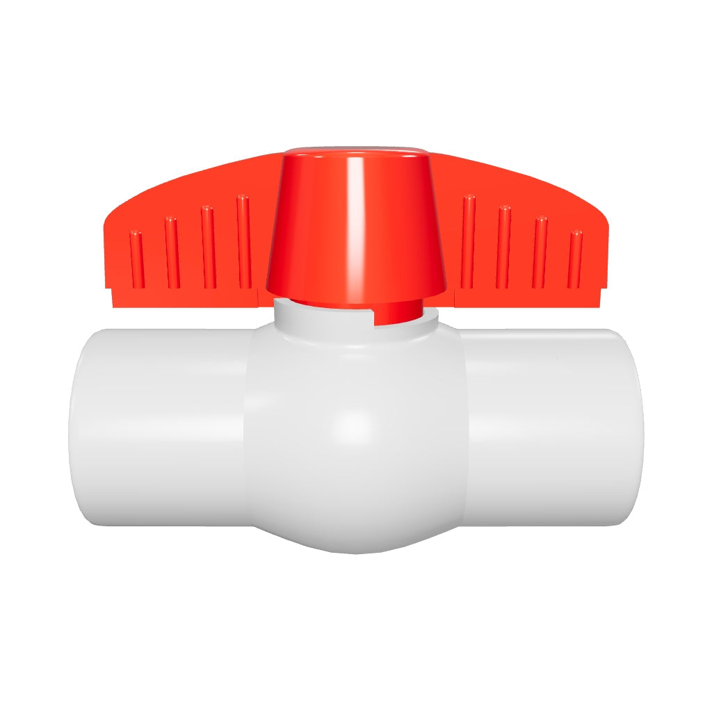 Schedule 40 PVC Molded-In-Place Ball Valve 1-1/2" FIPS