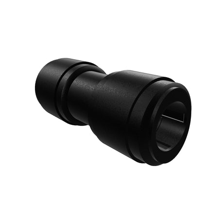 NeoFit - Acetal Black Union Connector 10mm tube x 10mm tube
