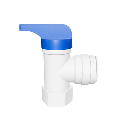 NeoFit Tank Valve Polypropylene Female Elbow NPTF - 3/8" x 1/4" NPTF