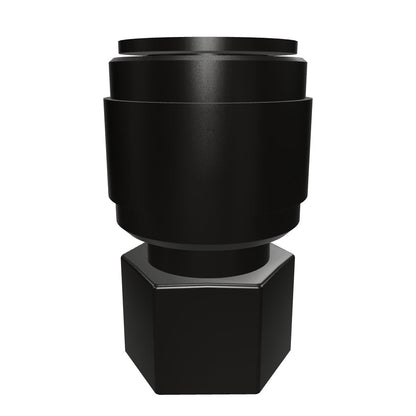 NeoFit - Acetal Black Female Adapter 3/8" tube x 1/4"NPTF - Flat Type