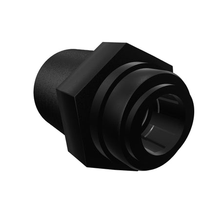 NeoFit - Acetal Black Male Connector 3/8" tube x 3/8" NPTF