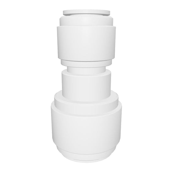 NeoFit - Acetal Natural White Reducing Union Connector- 3/8"tube OD x 1/4"tube OD