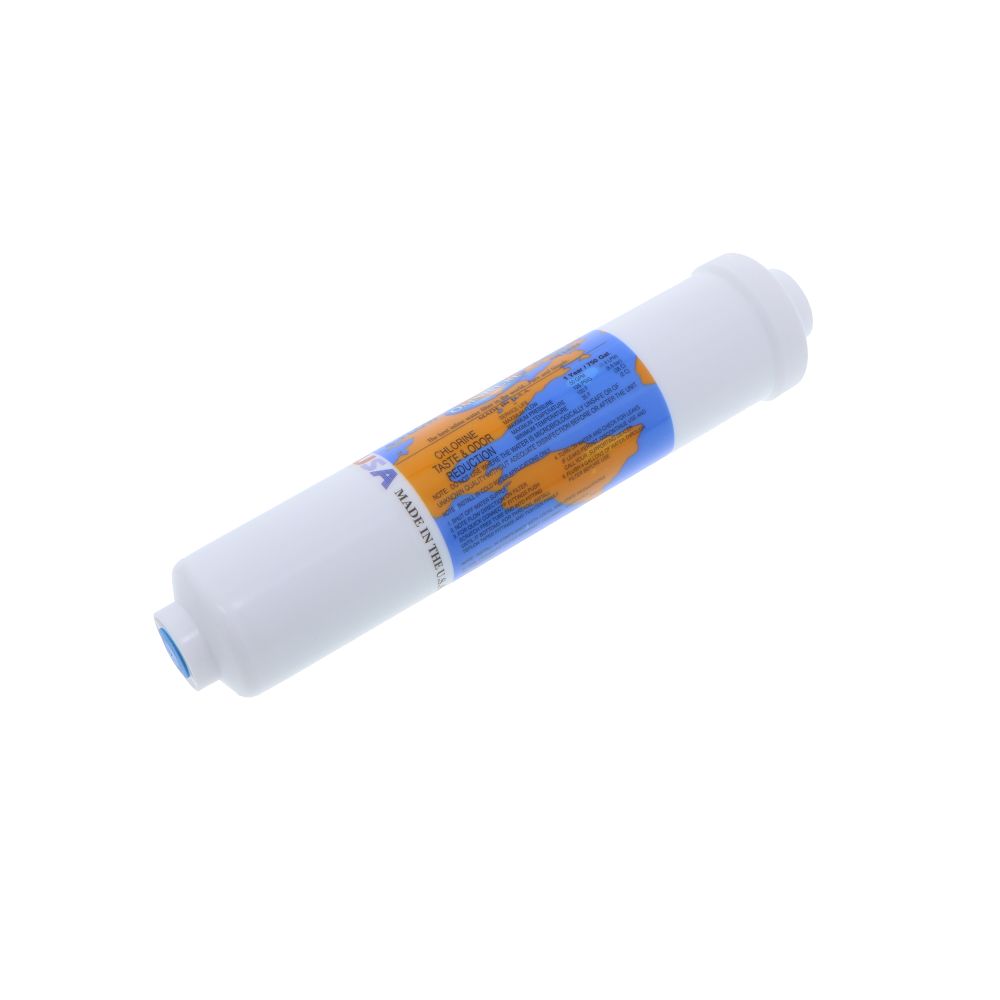 Omnipure Inline K2515-BB 1 mic CTO/Lead/Cyst - 10" x 2" Filter - 1/4" FPT [Everpure Compatible IN-10 CL-1]