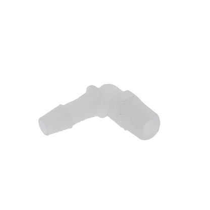 FitQuik PVDF [Kynar] Thread to Tube Elbow Fitting - 1/8 NPT to 1/4 ID Barb
