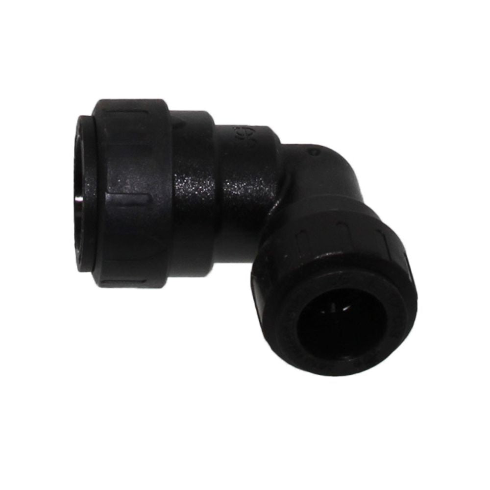 John Guest ProLock Black Reducing Elbow - 3/4 CTS x 1/2 CTS