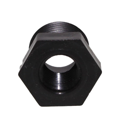 Bushing 1" MNPT x 1/2" FNPT Polypro Black