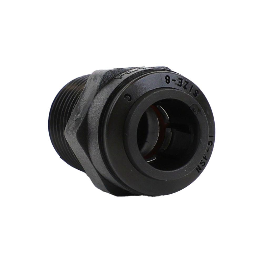 Parker TrueSeal Kynar Male Connector 1/4 x 3/8 NPTF