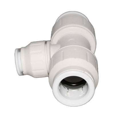 John Guest Reducing Tee - 22mm x 22mm x 15mm