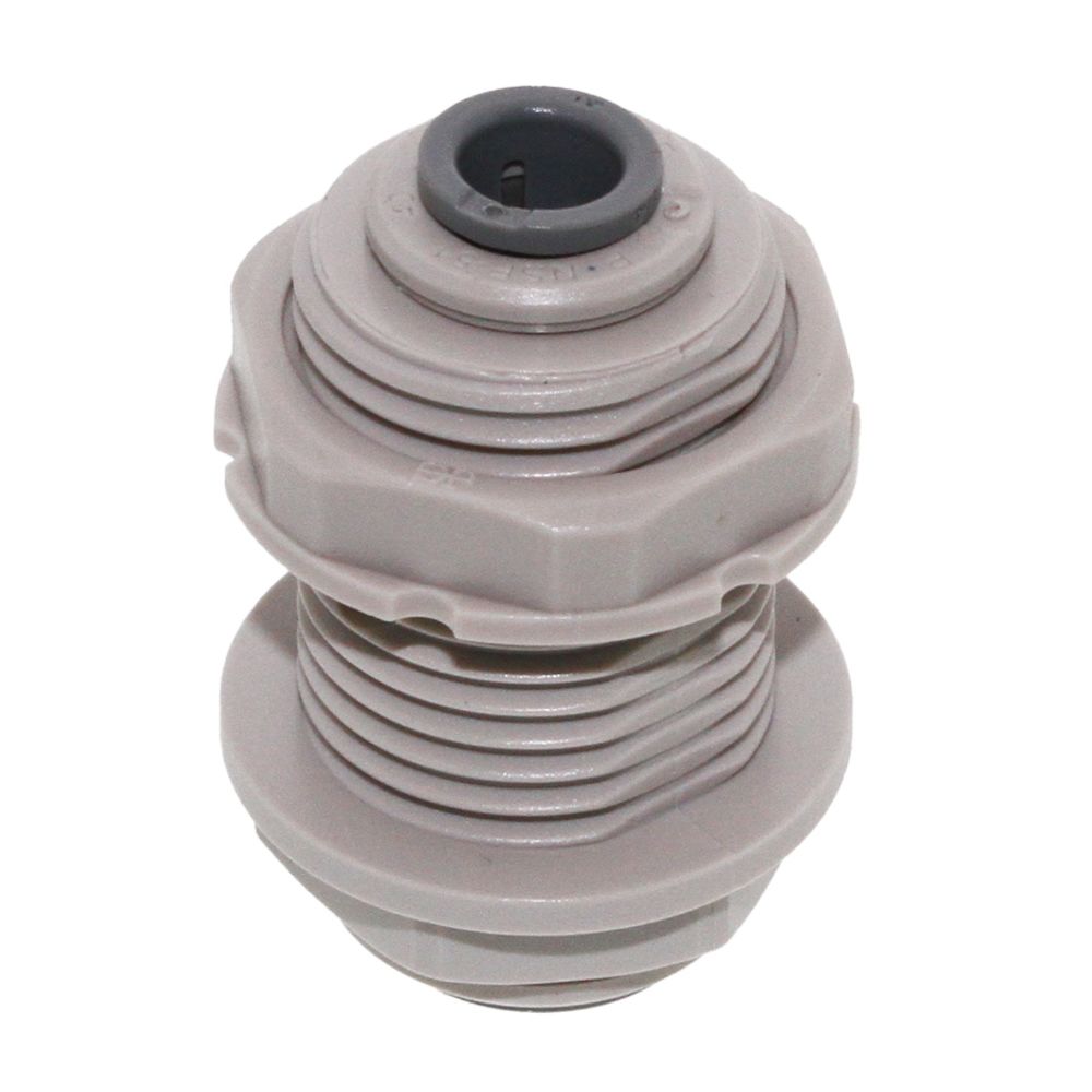 John Guest Bulkhead Union - 1/2 x 1/2