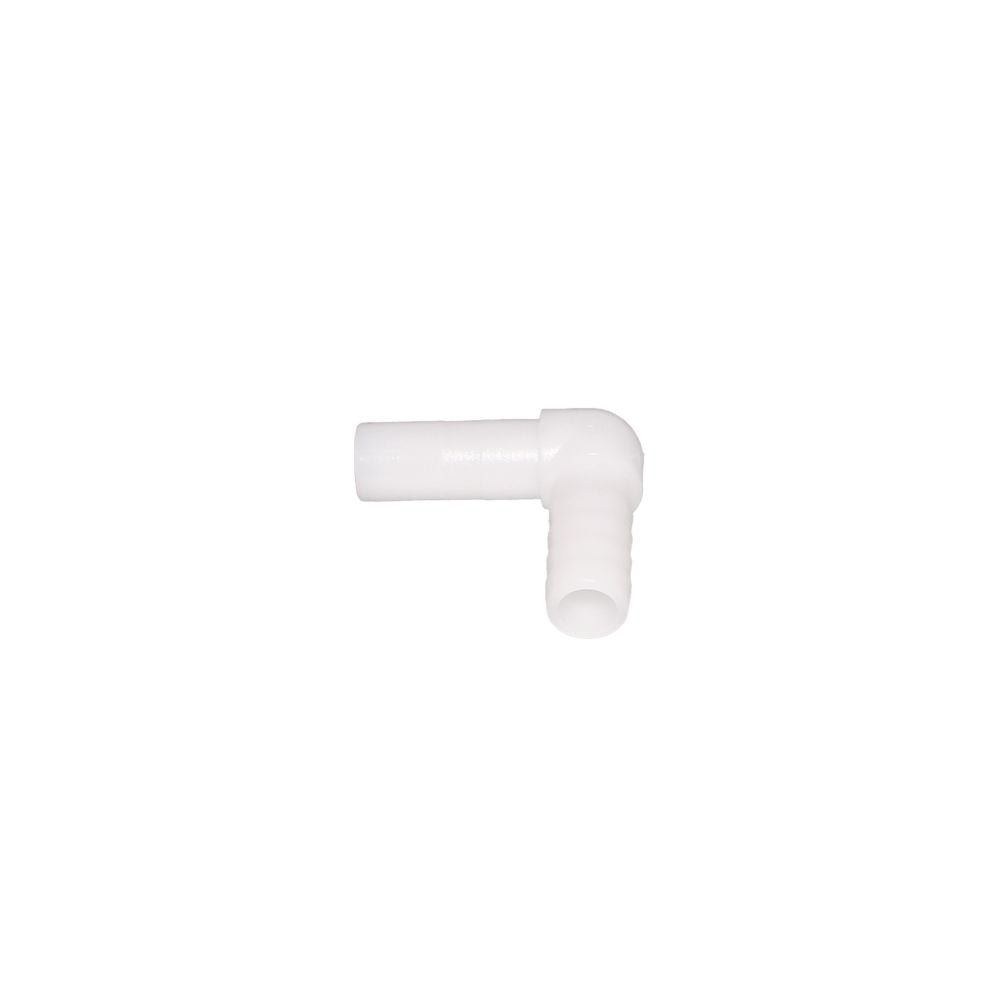 NeoFit - Acetal Natural White Stem Barb Elbow Connector 8mm [5/16"] stem x 1/4"barb