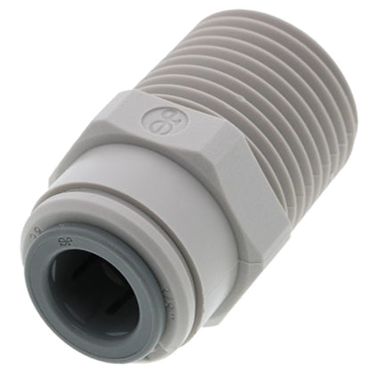 John Guest Male Connector - 3/8 x 1/2  NPTF