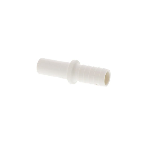 John Guest Stem Polypro Tube to Hose Stem Connector - 1/2 OD Stem x 1/2 ID Barb