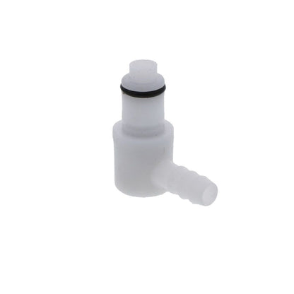PLCD23004V Valved Elbow Hose Barb Coupling Insert 1/4 ID Barb
