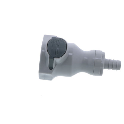 UDC Valved In-Line Hose Barb Coupling Body - 3/8 ID Barb EPDM O-Ring