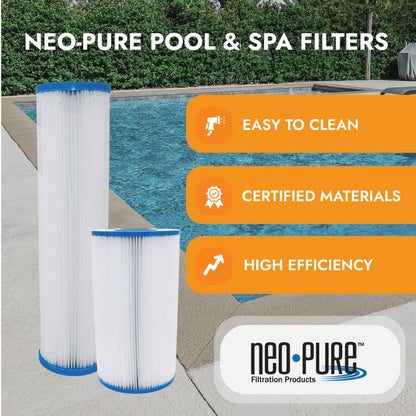 Neo-Pure PS-8H65-AA Pool and Spa Filter 8-1/2" x 10-1/2"