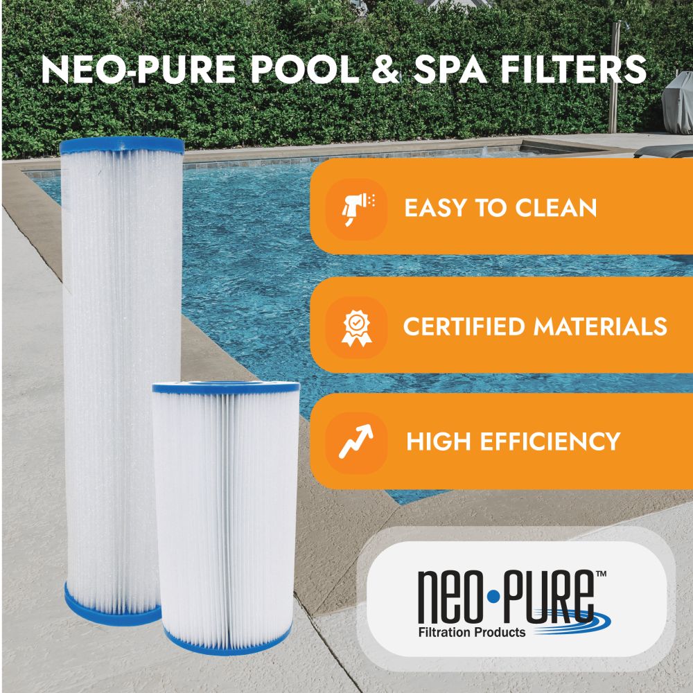 Neo-Pure PS-5L15-AA Pool and Spa Filter 5-3/4” x 10“