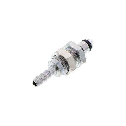 MCD4203 Valved Panel Mount Hose Barb Coupling Insert 3/16 ID Barb