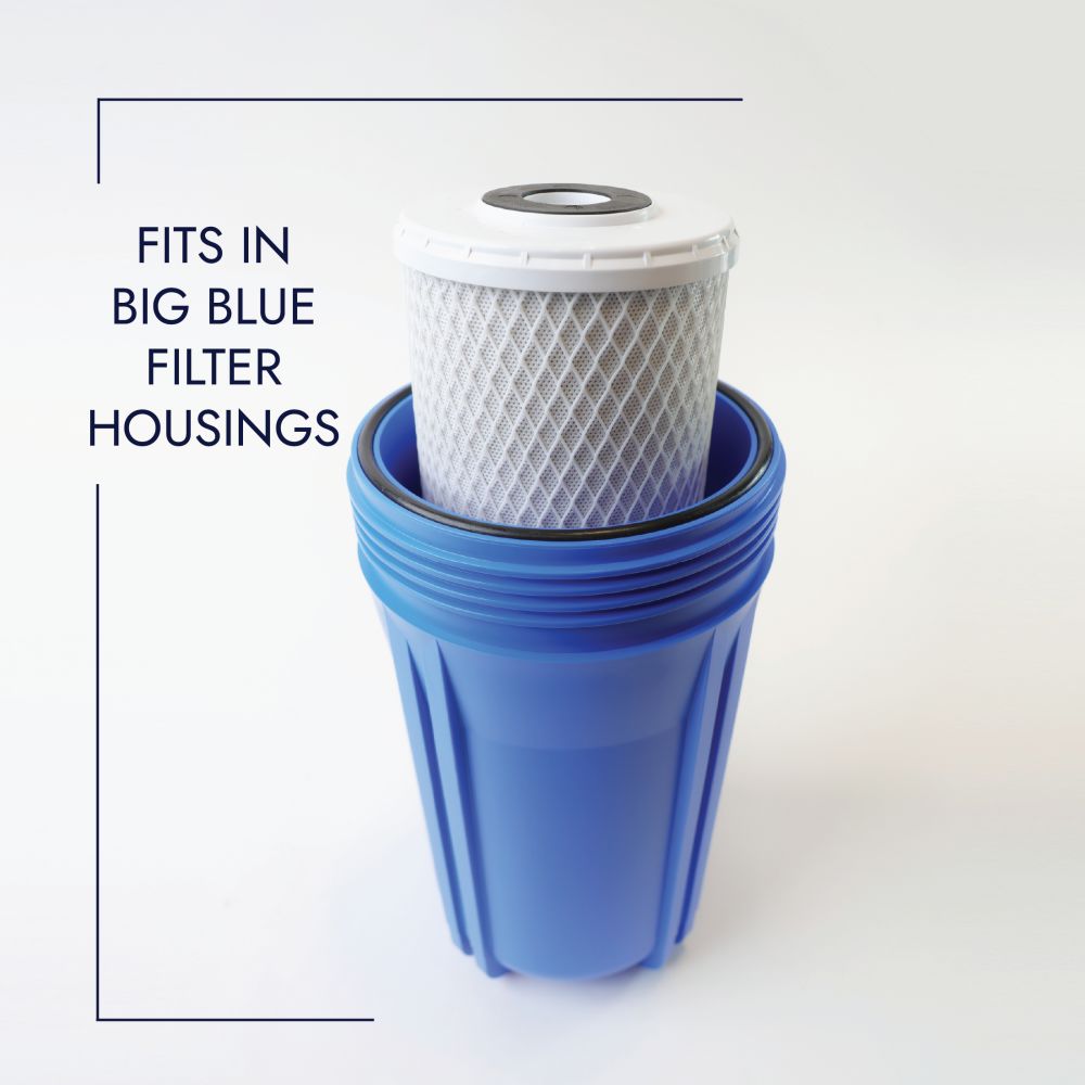 Neo-Pure CTO1-4510 9-7/8" x 4-1/2" Coconut Shell Carbon Block Filter 5 micron