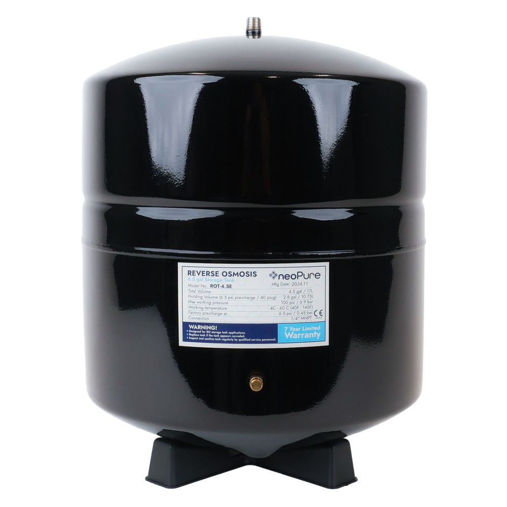NeoPure Reverse Osmosis Storage Tank 4.5 Gallon - Black