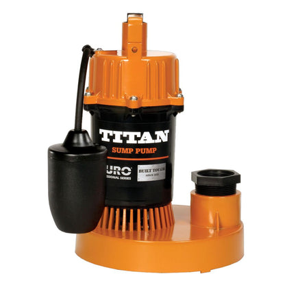 Titan Basement Submersible Sump Pump 1/3 HP - Tethered Float