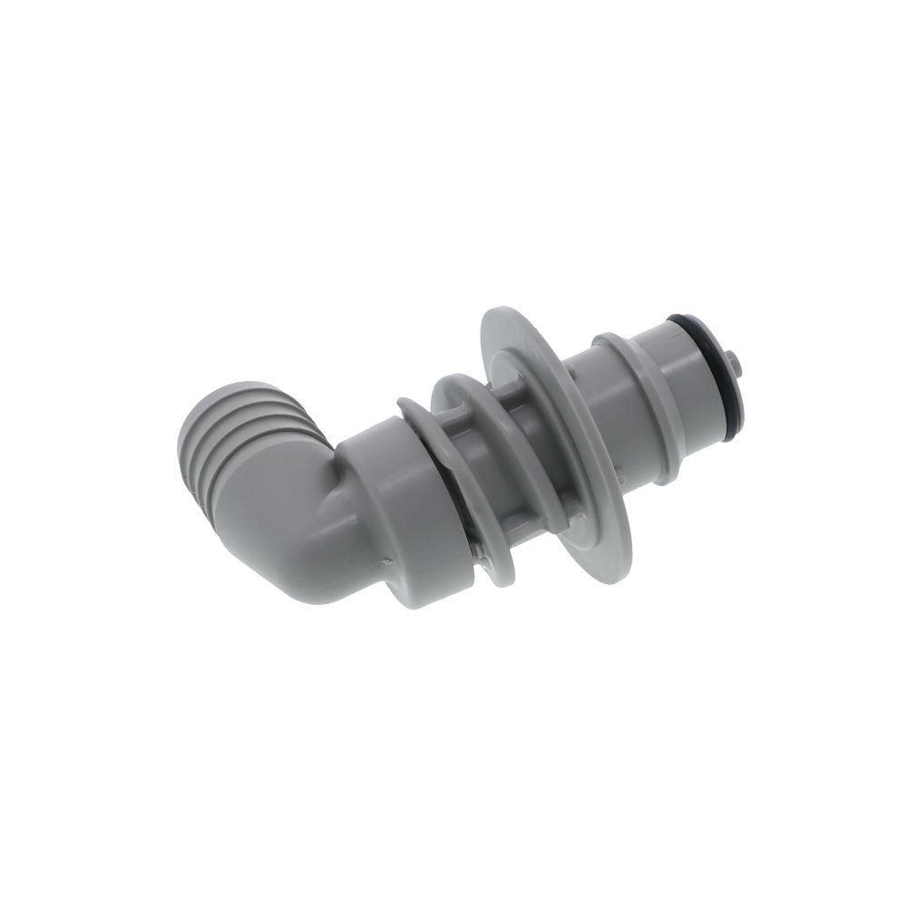 HFCD431212 Valved Elbow Panel Mount Hose Barb Coupling Insert 3/4 ID Barb