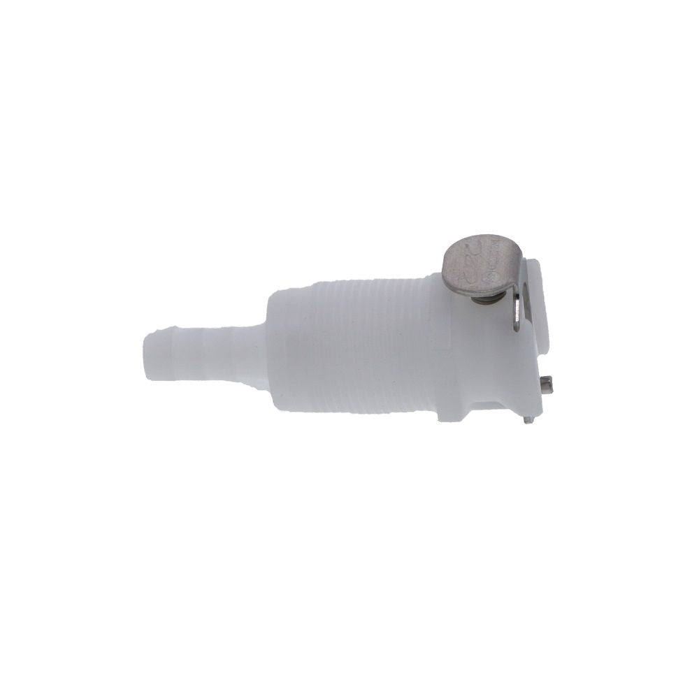 28000 NSF Non-Valved Panel Mount Hose Barb Coupling Body 1/4 ID Barb