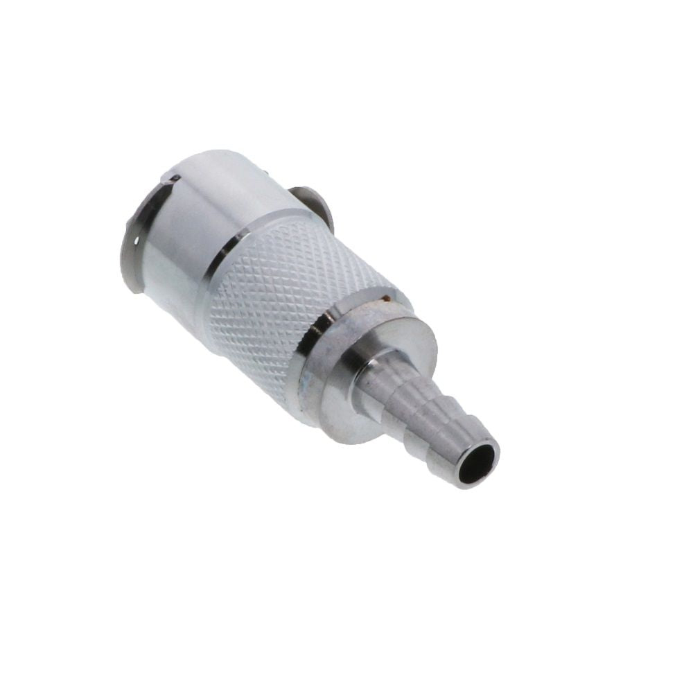 LCD17004V Valved In-Line Hose Barb Coupling Body - 1/4 ID Barb FKM [Viton] O-ring