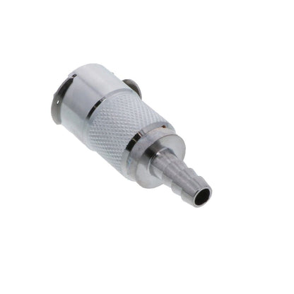 LCD17004V Valved In-Line Hose Barb Coupling Body - 1/4 ID Barb FKM [Viton] O-ring