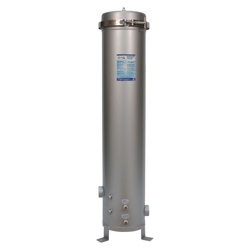 Neo-Pure 7 Round 20" Multi-Cartridge Stainless Steel Housing