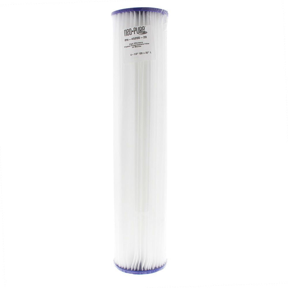 Neo-Pure PH-45200-20 20" BB High Efficiency Pleated Filter 20 micron