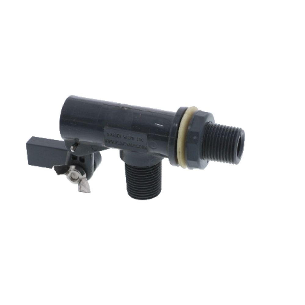 Kerick Heavy Duty PVC Float Valve 3/8 MIP With Tank Mount