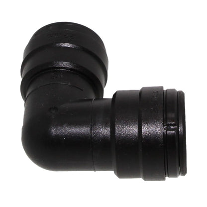John Guest Union Elbow BLACK ACETAL - 15mm
