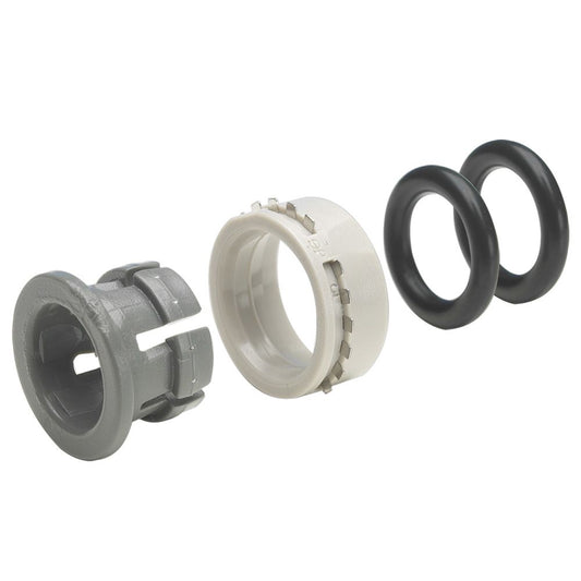 John Guest Plastic Half Cartridge - 1/2 Gray Double EPDM O-ring