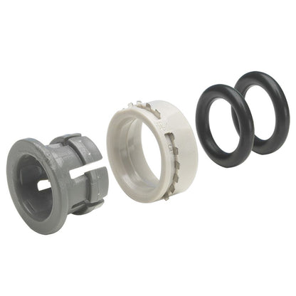 John Guest Plastic Half Cartridge - 1/2 Gray Double Nitrile O-ring