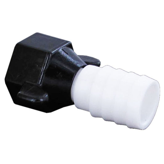 SHURflo 234-2936 Hex Swivel Straight 1/2 FNPT x 5/8 BARB Poly