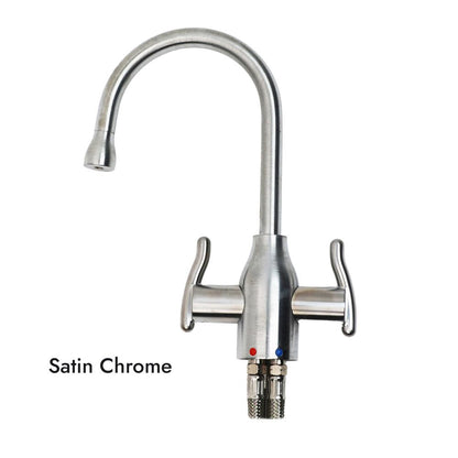 Mountain Plumbing MT1801-NL Contemporary Hot & Cold Water Dispenser w/ Wine Bottle Spout & Curved Handles