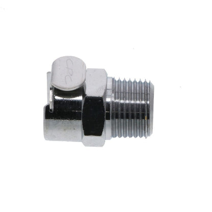 LCD10006V Valved Male Thread Coupling Body 3/8 NPT FKM [Viton] O-ring