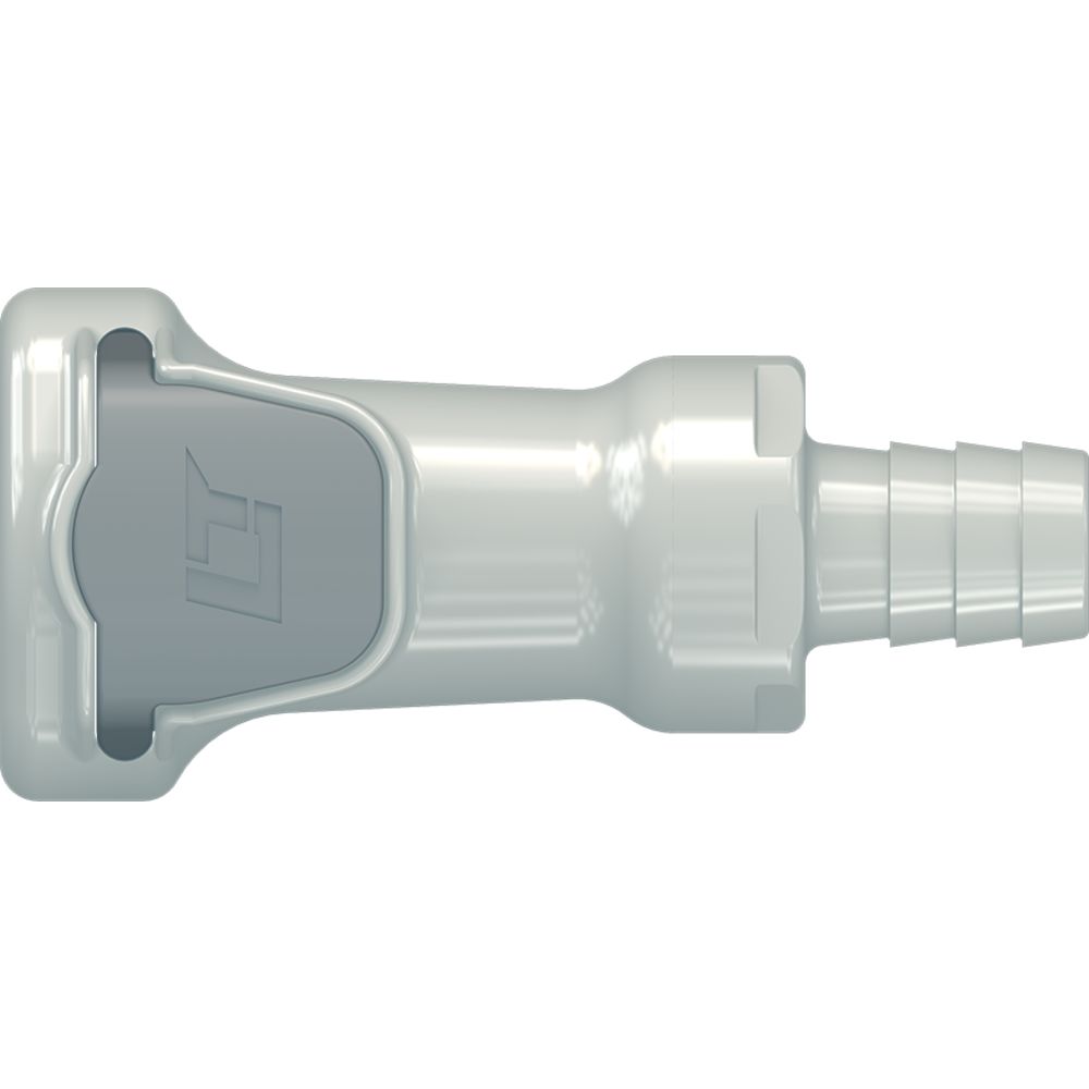 LinkTech 60PP Series Straight Female, Non-valved, 1/2" HB, Polypropylene