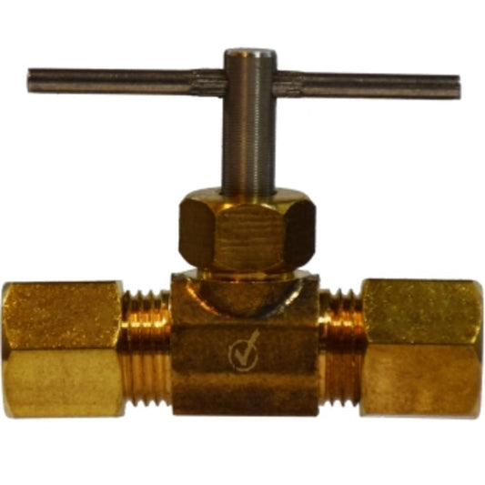 Brass LF 7113C 3/8" X 3/8" Needle Valve