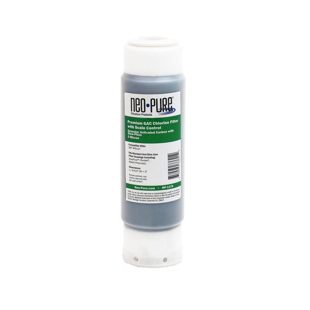 Neo-Pure NP-117S Premium Chlorine Water Filter with Slow-Phos Scale Control | Aqua-Pure APS117 Compatible