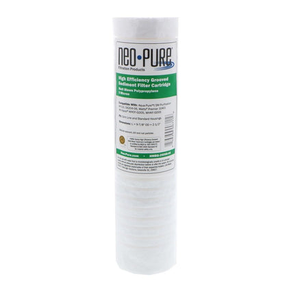 Neo-Pure HMBG-25098-05 9-7/8" High Efficiency Grooved Meltblown Filter 5 micron