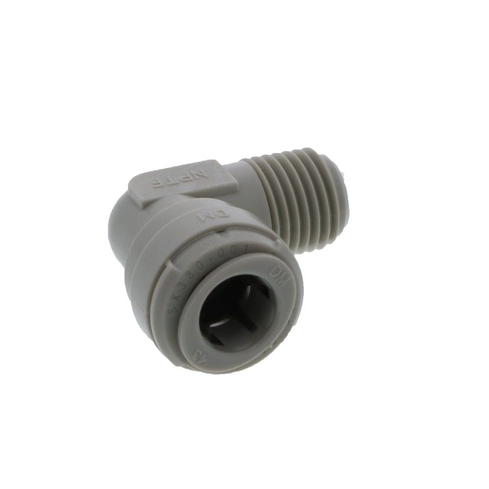 DMfit Elbow Male Connector - 3/8" Push-In x 1/4" NPTF