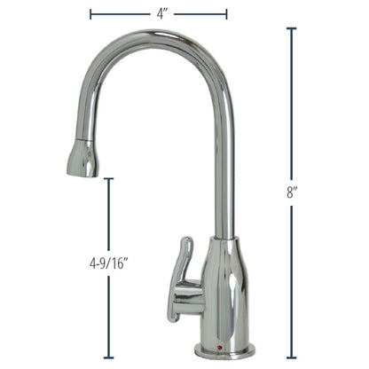 Mountain Plumbing MT1800-NL Hot Water Dispenser w/ Wine Bottle Spout & Curved Handle